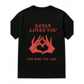Mens Retro Edgy Graphic T-Shirt | Vintage Streetwear | Casual Top for Holiday Gifting