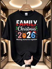 2026 Christmas Family Matching TShirt Santa Claus and Christmas