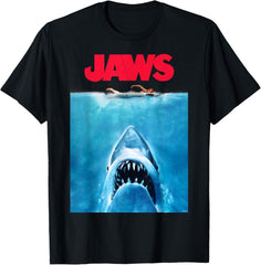 Jaws 50th Anniversary Vintage Movie Gift Shark Retro Unisex T-Shirt