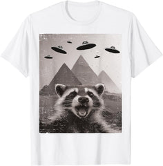 Raccoon UFO Meme - Funny Racoon Selfie with UFOs Unisex T-Shirt