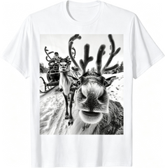 Funny Reindeer Selfie Christmas Christmas Design Unisex T-Shirt