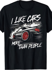 I Like Cars More T People Funny Car Enthusiast Cars Lover T Shirt