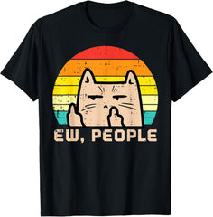 Ew, People Funny Antisocial Introvert Retro Design Unisex T-Shirt