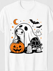 Ghost Turtle Halloween Graphic T-Shirt