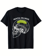 Pickle Skeleton Dill Humor Graphic Tee Streetwear Gift for Men Women