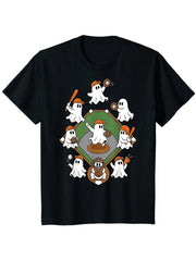 Boo Baseball Fun Halloween Spooky Baseball Sport Lover Festival Unisex Tee