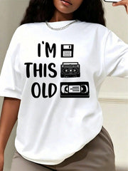 Funny Retro "I'm This Old" T-Shirt With Vintage Cassette