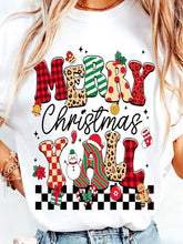 Christmas Y'all Unisex T-Shirt, Merry Christmas Mixed Pattern Leopard Plaid Gingerbread Man Snowman Festive Season Graphic Casual Short Sleeve Tee