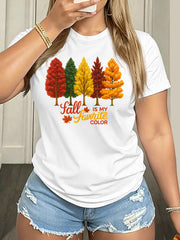 Fall Is My Favorite Color T-Shirt Autumn Trees Graphic Tee