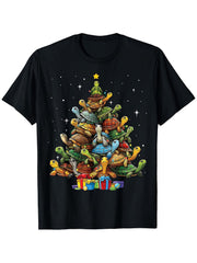 Turtle Tree Christmas Tree Adorable Turtle Christmas Tree T-Shirt