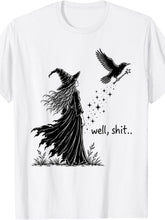 Men' & Women' Funny Witch Crow Magic Wand T-Shirt