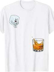 Bourbon Cannonball Whiskey Lover Cute Ice Splash Drink T-Shirt for Men Women