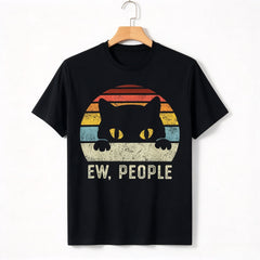 Ew People Graphic Crew Neck Tee Unisex Anti Social Introvert Short Sleeve Top