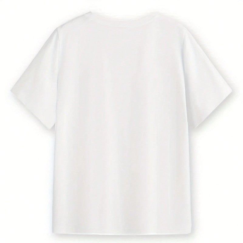Mens Clothes New York Letter Print White TShirt, Unisex Casual Crew Neck Tshirt