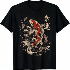 Good Fortune Koi Fish Japanese Art Men's T-shirt