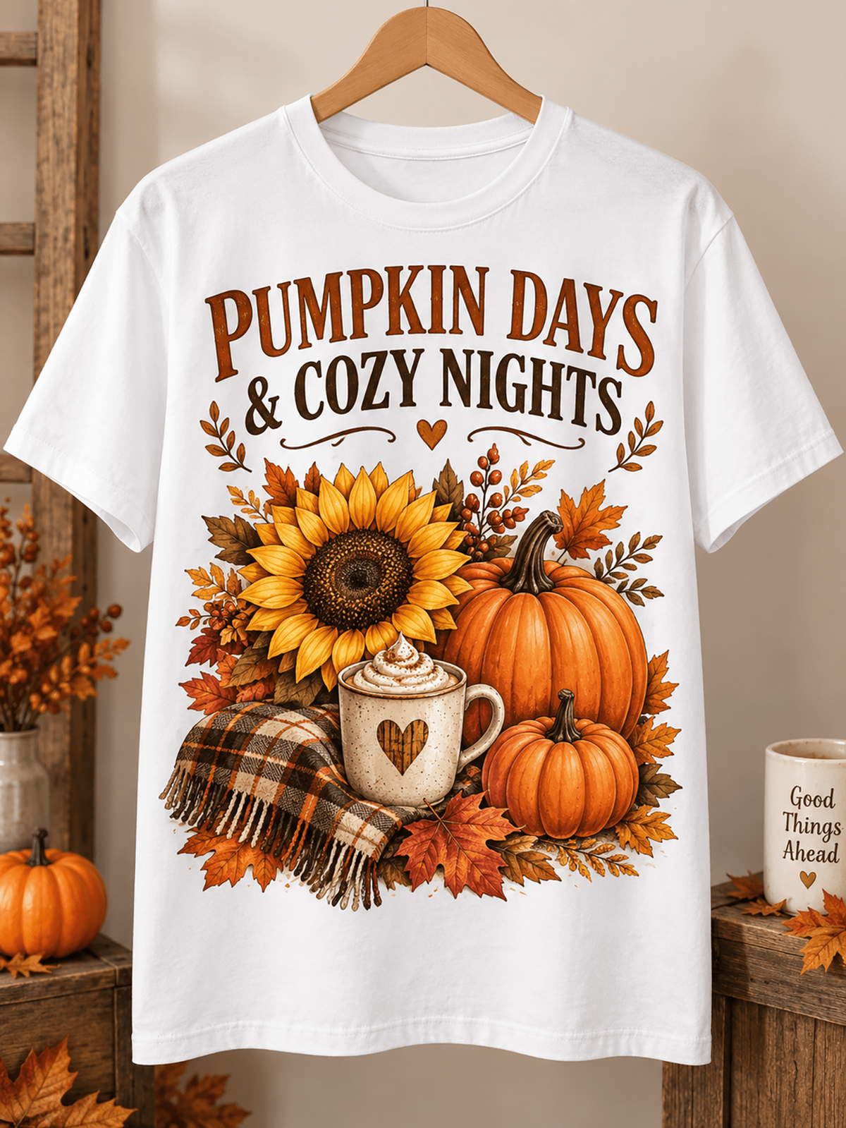 Pumpkin Days And Cozy Nights Unisex T Shirt