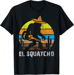 El Squatcho Bigfoot Sasquatch Design Funny Unisex T-Shirt