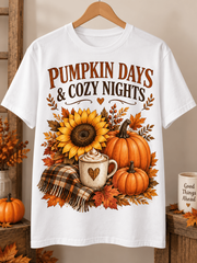 Pumpkin Days And Cozy Nights Unisex T Shirt