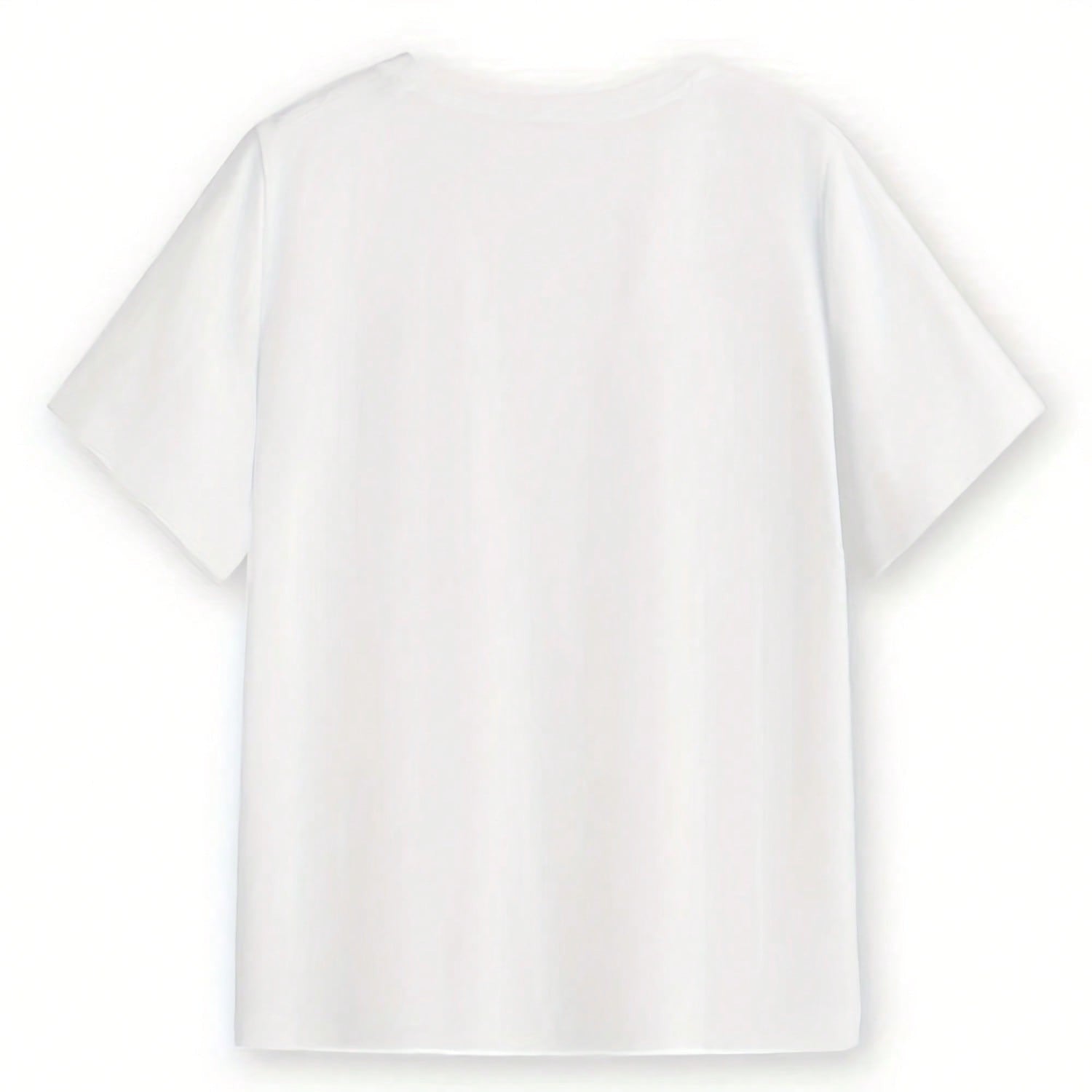 Casual Printed TShirt (Succulent Paradise) Black Short-Sleeve Crew Neck