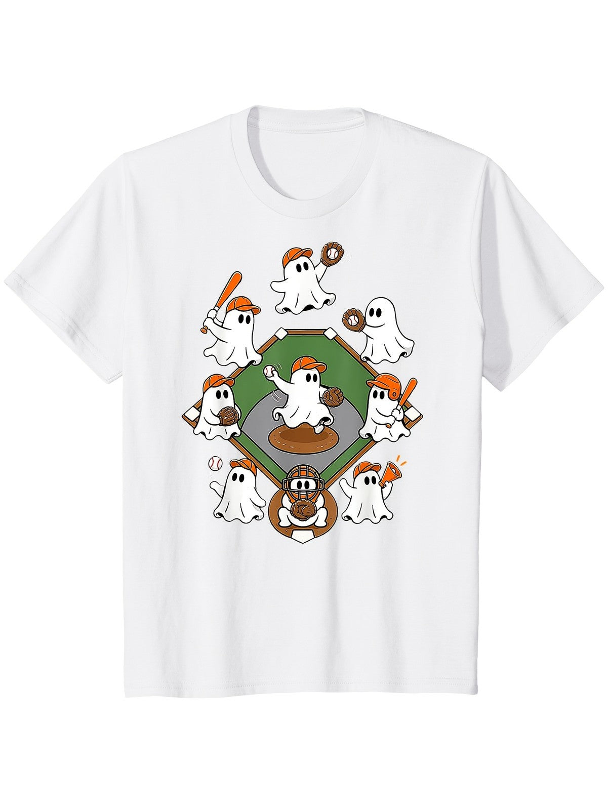 Boo Baseball Fun Halloween Spooky Baseball Sport Lover Festival Unisex Tee