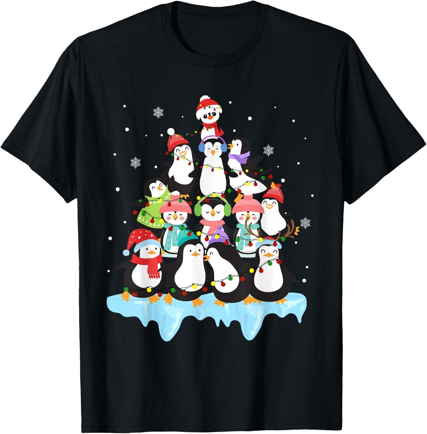 Penguin Christmas Tree Penguin Lover Xmas Cute Lover Unisex T-Shirt