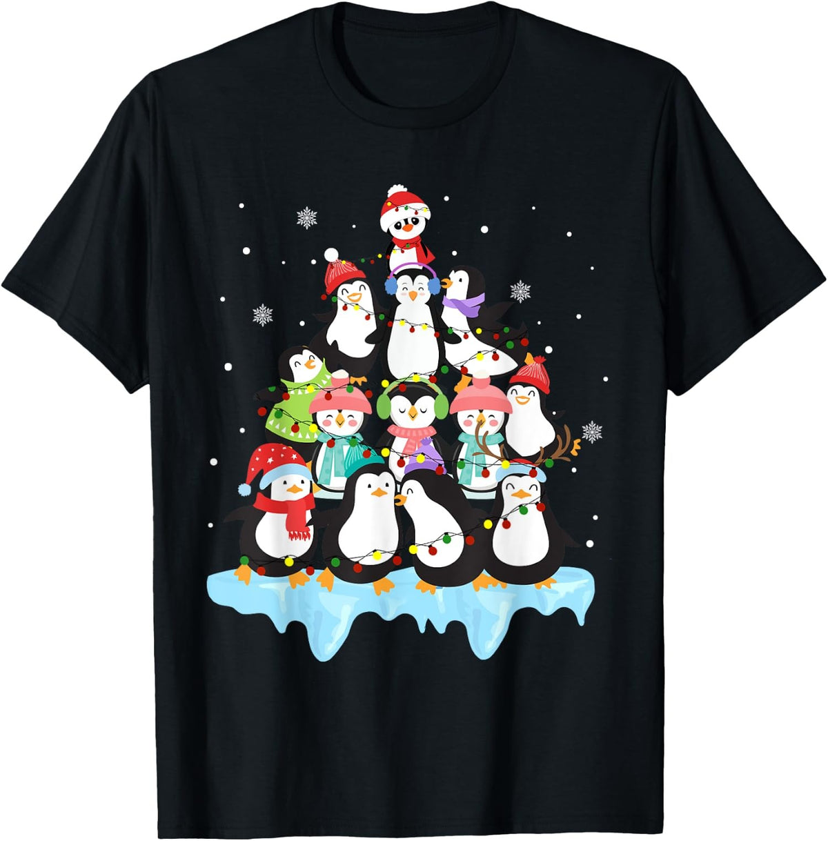 Penguin Christmas Tree Penguin Lover Xmas Cute Lover Unisex T-Shirt