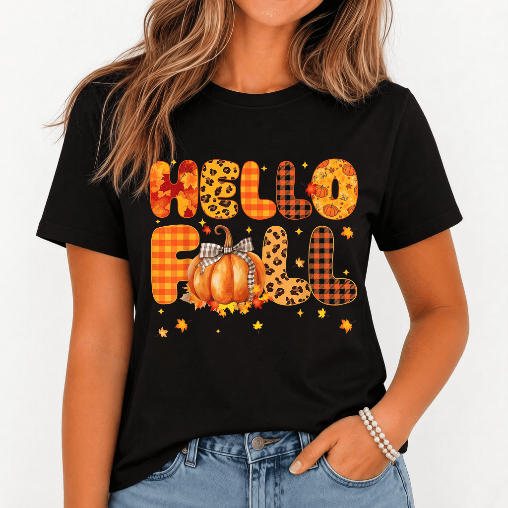 Women's T-Shirt - Soft And Breathable Cotton - Autumn Halloween Thanksgiving Tee
