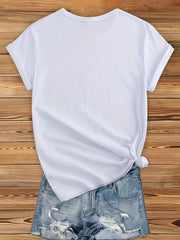 Women's Funny Warning Print T-Shirt - "I Can Be Very Unladylike"