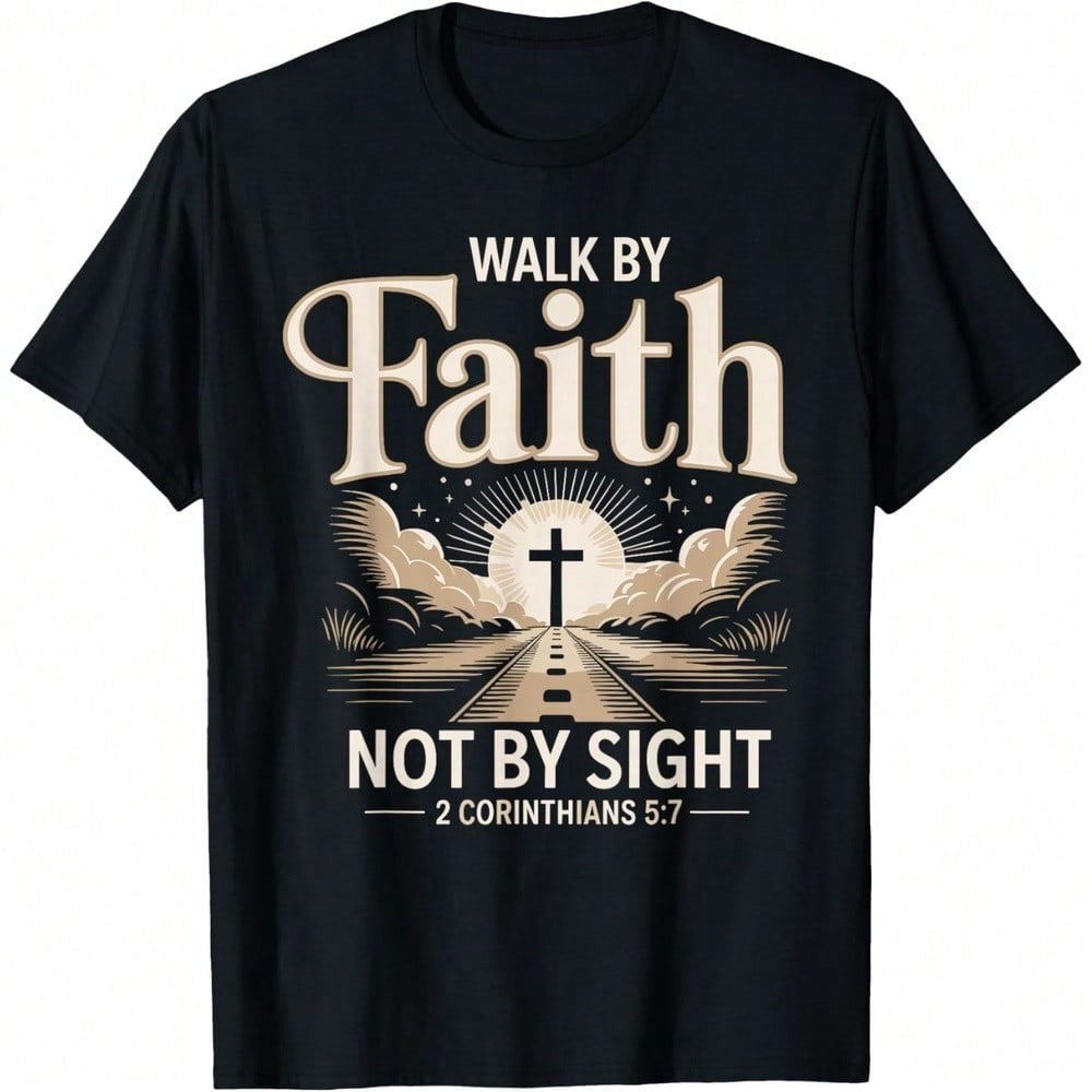 Walk By Faith Not By Sight Prayer Cloth For Christians T-Shirt