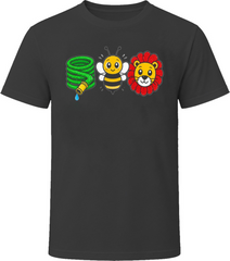 Cartoon Hose Bee Lion Graphic T-Shirt Cute Animal Nature Short Sleeve Casual Tee