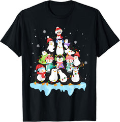Penguin Christmas Tree Penguin Lover Xmas Cute Lover Unisex T-Shirt