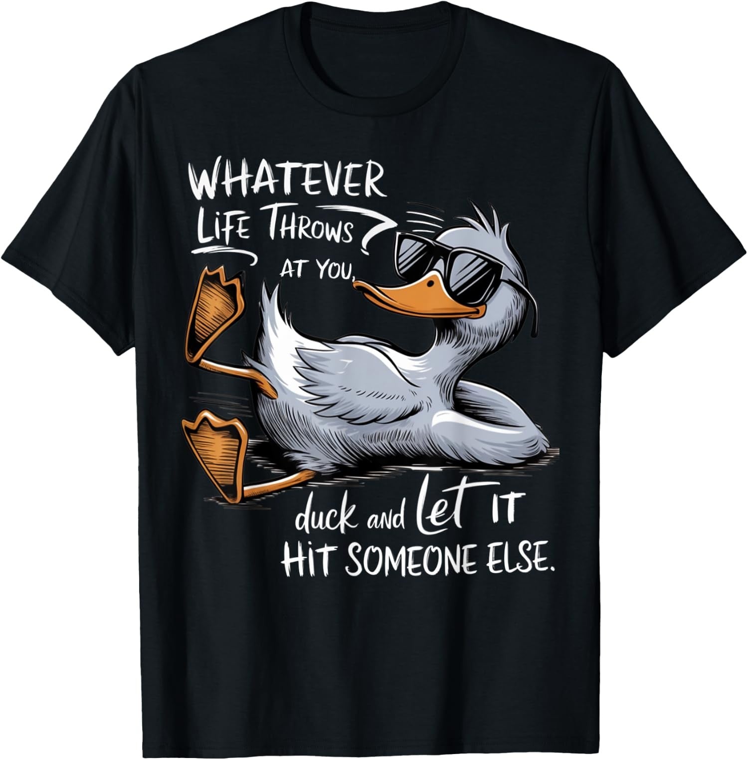 Funny Duck Funny Quote Graphic Tees Relaxed Present Unisex T-Shirt
