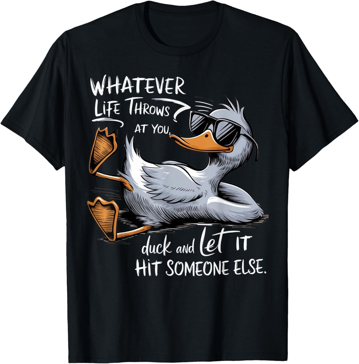 Funny Duck Funny Quote Graphic Tees Relaxed Present Unisex T-Shirt
