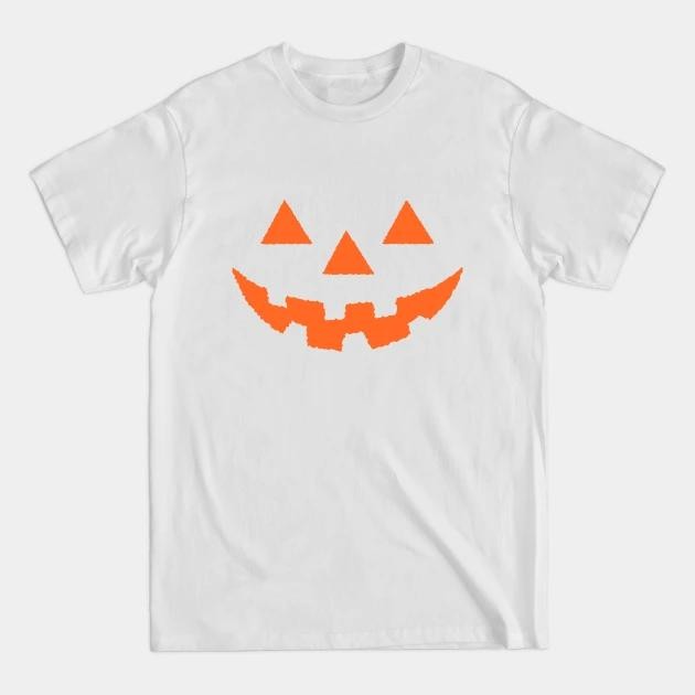 Pumpkin Face ORANGE Halloween Costume TShirt Printed Tee