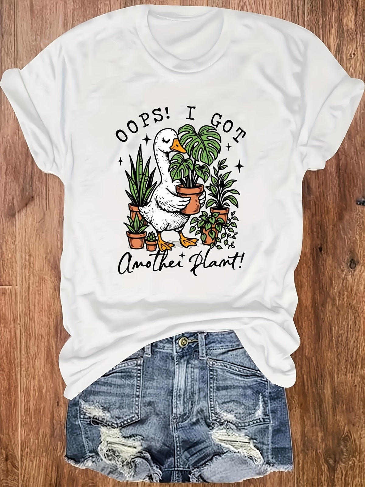 Men'S Oh My I Bought Another Potted Plant Crew Neck Casual TShirt