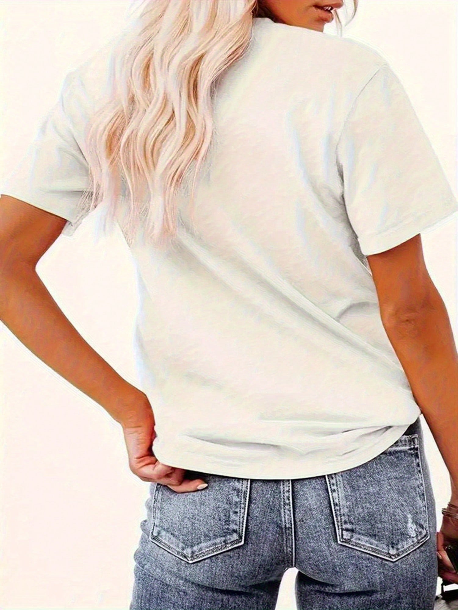 Estoy En Modo No Me Importa Spanish Quote Print Short Sleeve Tee Crew Neck Top