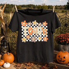 College Style Junior Teacher, Autumn Teacher, Leopard Print Floral Autumn, Pumpkin Spice, Teacher Life Pattern Print T-Shirt, Summer Women's Clothing