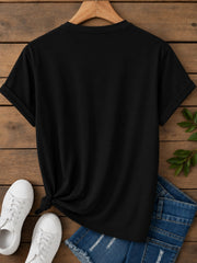 Cute Ghost With Autumn Leaves Women's T-Shirt