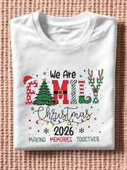 Family Christmas 2026 T-Shirt, We Are Family Graphic, Making Memories Together Holiday Tee