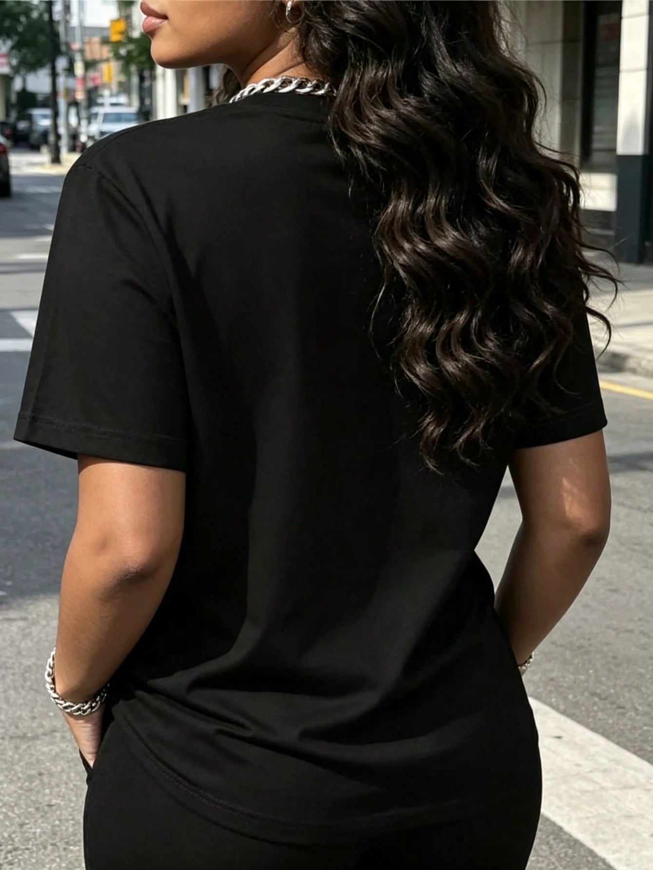 Educator Colorful Text Print Black Crew Neck Tee Year Round Casual Top