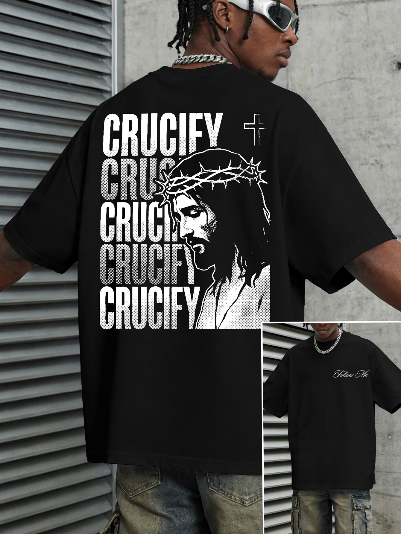 Men Jesus The Way The Truth The Life Mountain Print T Shirt Oversized Crew Neck Faith Casual Short Sleeve Tee