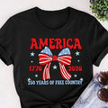 USA 250th Anniversary shirt, vintage American birthday tee celebrating Independence Day, classic unisex design perfect for patriotic summer outfits.