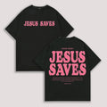 Jesus Saves Unisex Washed T-Shirt, Jesus Tee, Jesus Tshirt
