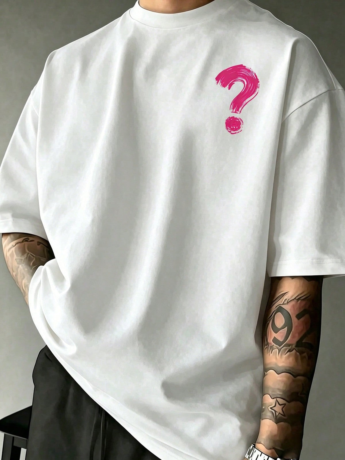 What If It All Works Out Text Print, Summer Daily Wear, Mens Clothes Ropa