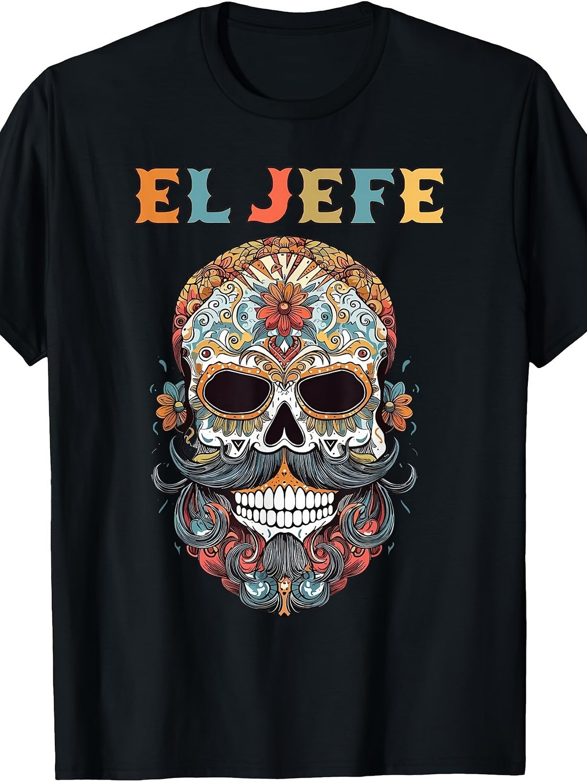 The Boss Funny Skull Mexican Boss Spanish Day of The Dead T-Shirt