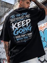 Men's "God Will Never Fail You" Christian Double-sided Graphic T-Shirt