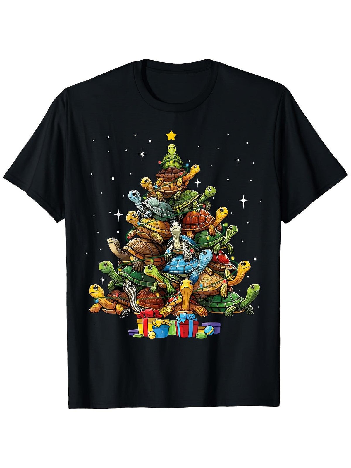 Turtle Tree Christmas Tree Adorable Turtle Christmas Tree T-Shirt