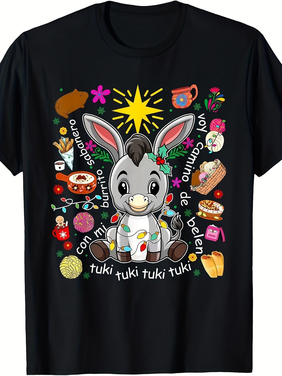 My Sabanero Burrito Mexican Tuki Tuki Donkey Latino Christmas T Shirt