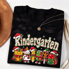 Christmas Teacher Shirt, Cute Pencil Holiday T-Shirt, Festive Classroom Teacher