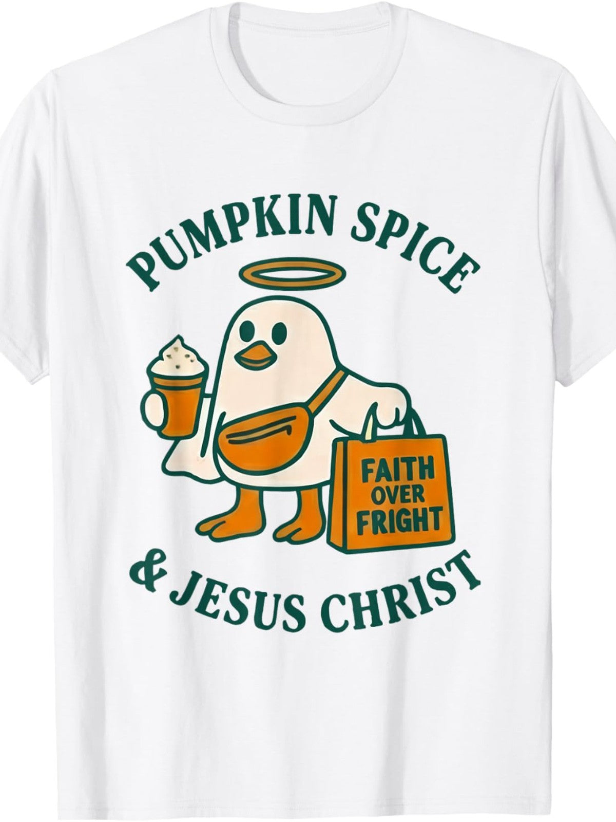 Christian Halloween Pumpkin Spice And The Spirit of Christ T-Shirt for Men Women